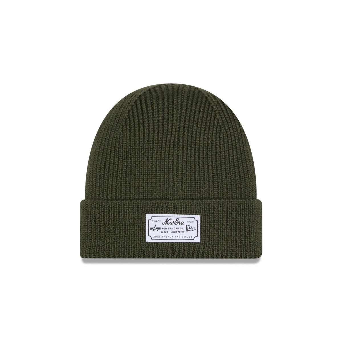 Alpha Industries x San Francisco 49ers Olive Green Cuff Knit Hat