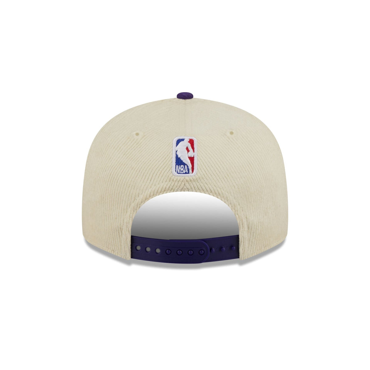 Los Angeles Lakers 2025 City Edition Chrome White Corduroy 9FIFTY Snapback Hat