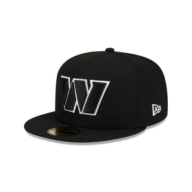Washington Commanders Black and White 59FIFTY Fitted Hat