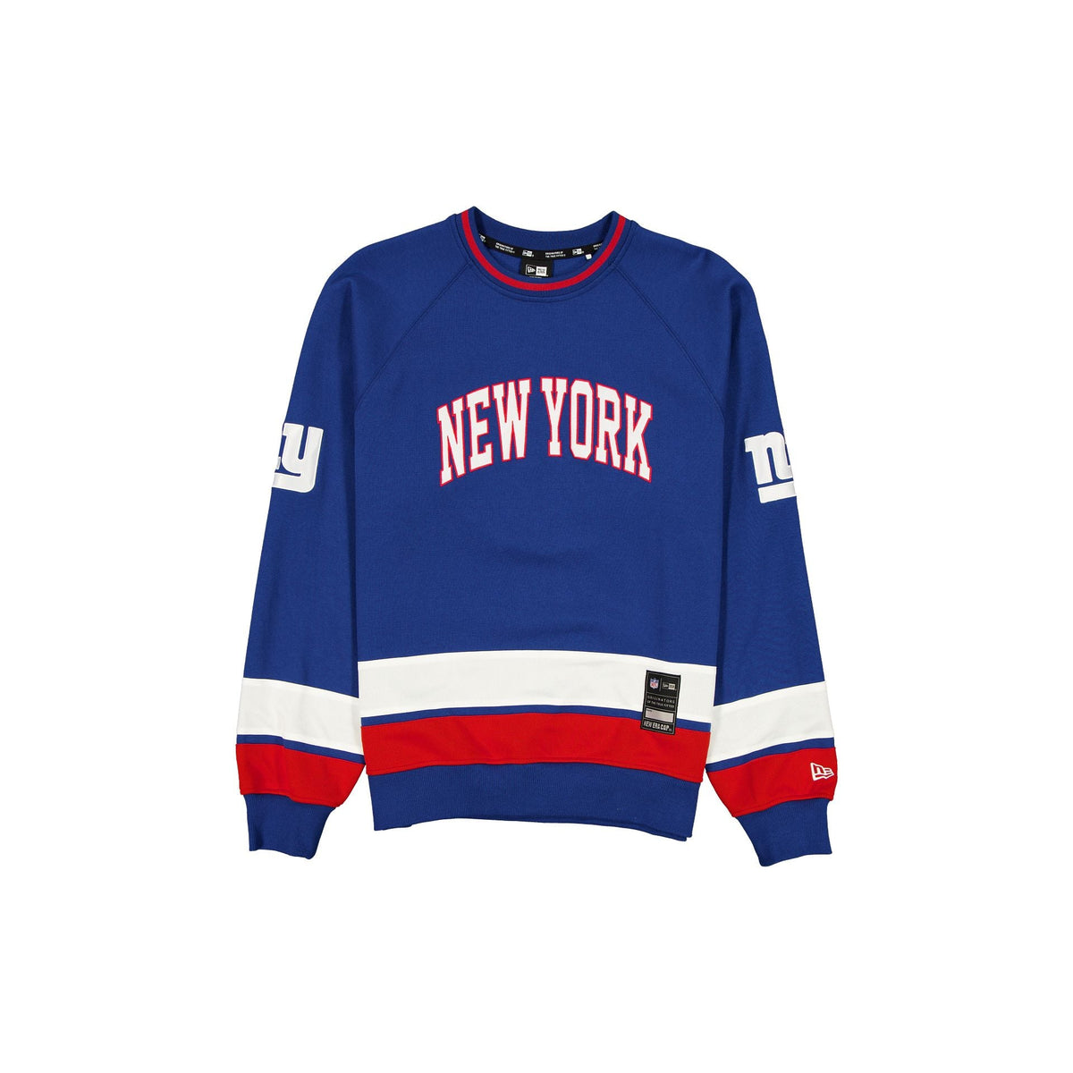 New York Giants Man-to-Man Blue Crewneck