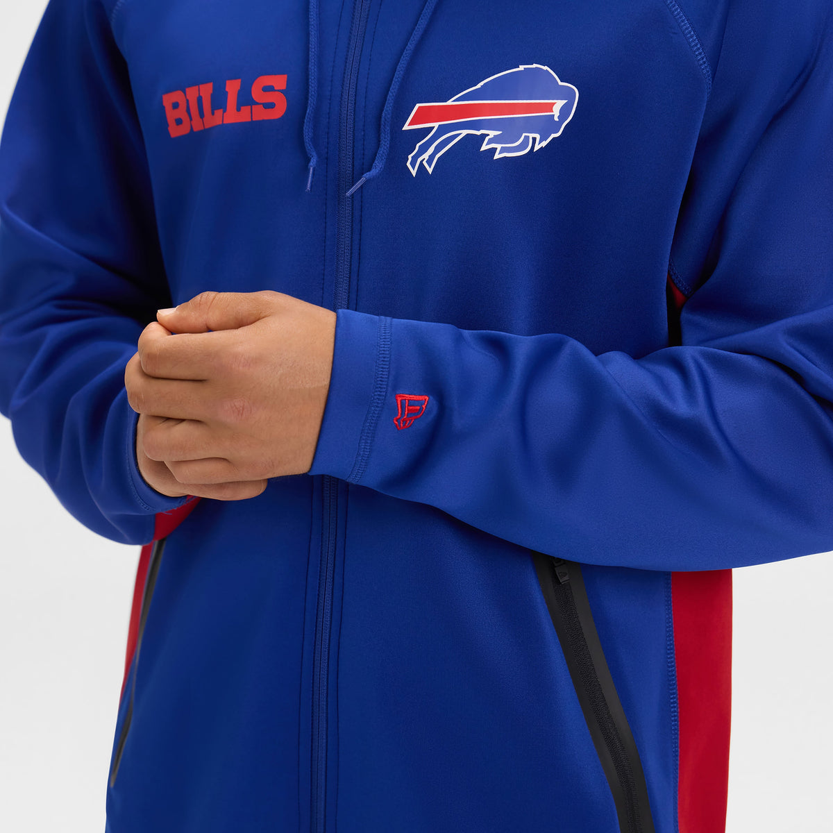 Detroit Lions Combine Black Full-Zip Hoodie