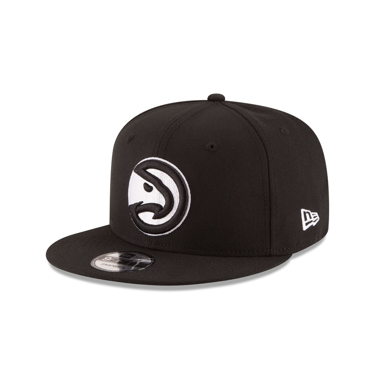 Atlanta Hawks Basic Black & White 9FIFTY Snapback Hat