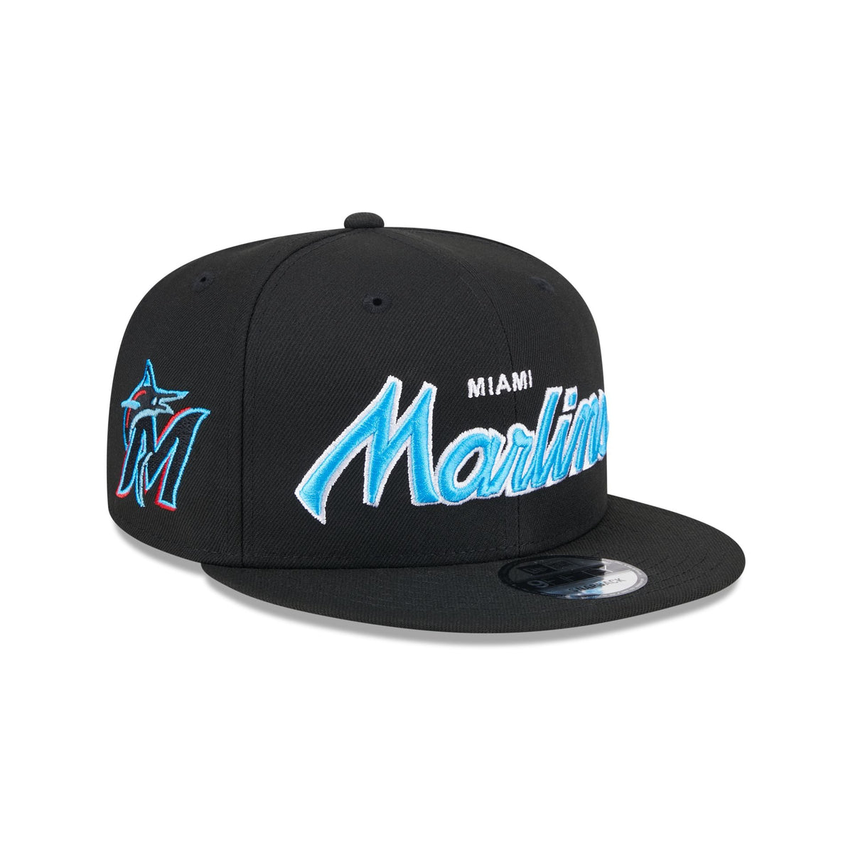 Miami Marlins Wordmark 9FIFTY Snapback Hat