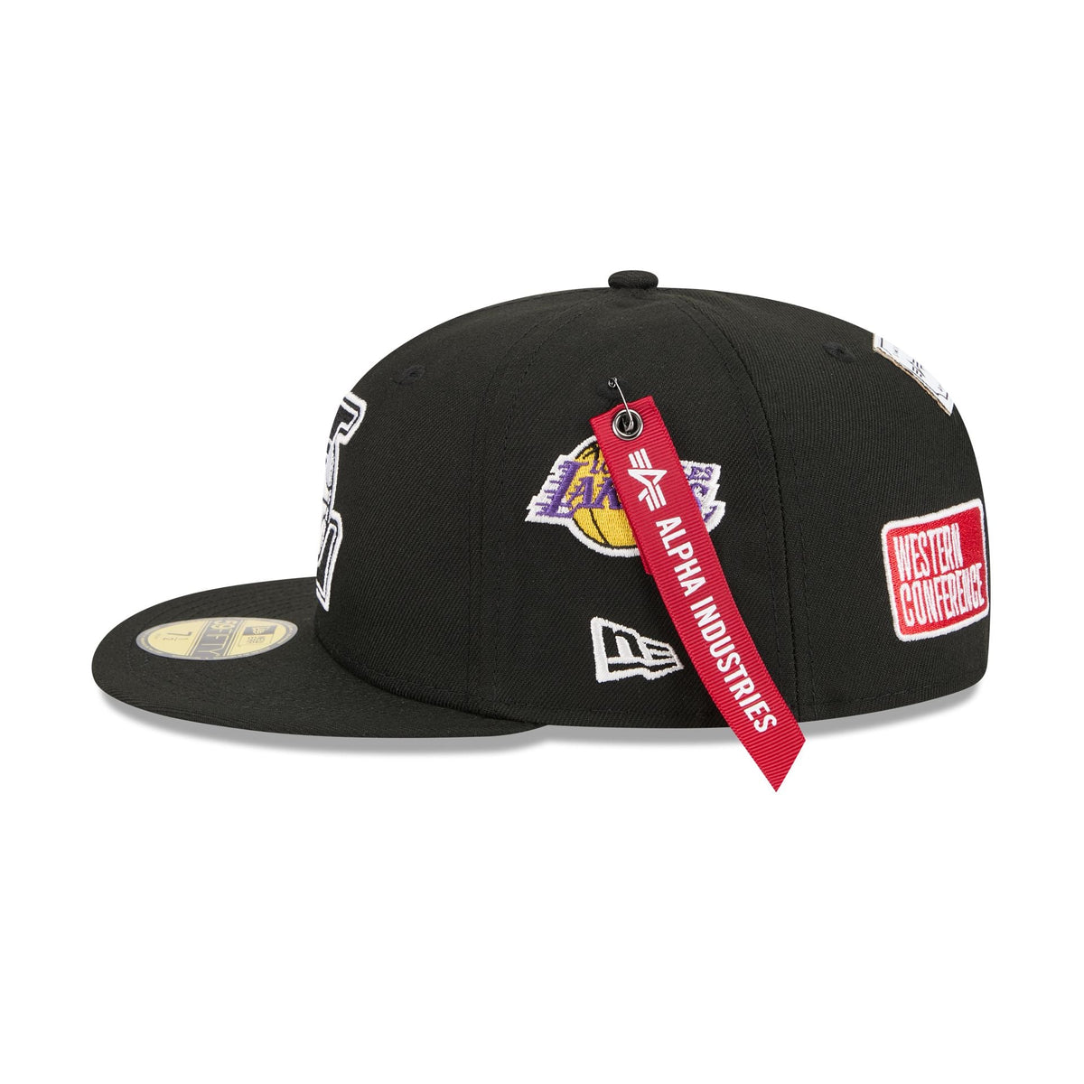 Alpha Industries x Los Angeles Lakers Black 59FIFTY Fitted Hat