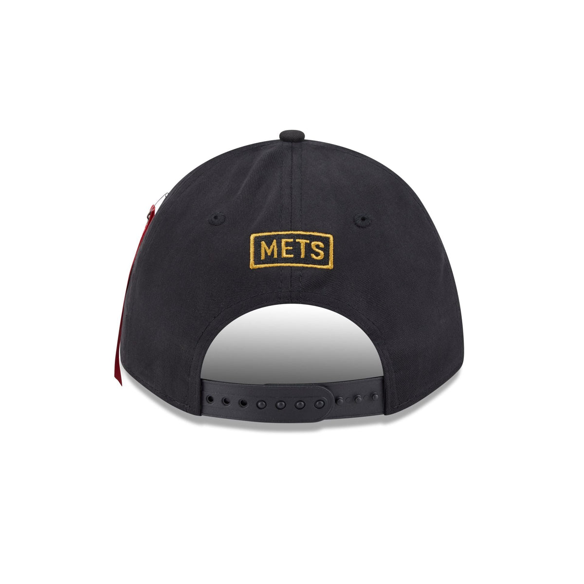 Alpha Industries x New York Mets Black 9FORTY M-Crown A-Frame Snapback Hat