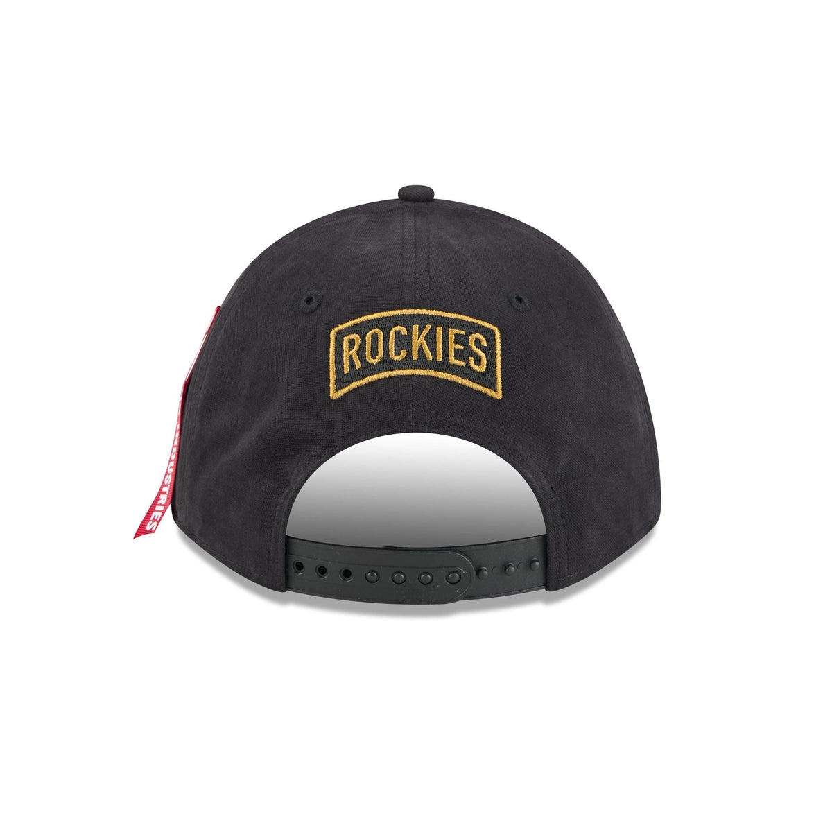 Alpha Industries x Colorado Rockies Black 9FORTY M-Crown A-Frame Snapback Hat