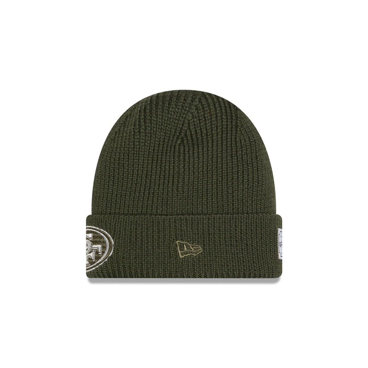 Alpha Industries x San Francisco 49ers Olive Green Cuff Knit Hat