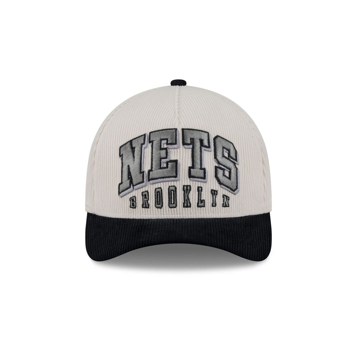 Brooklyn Nets Stacked Corduroy 9FORTY M-Crown A-Frame Snapback Hat