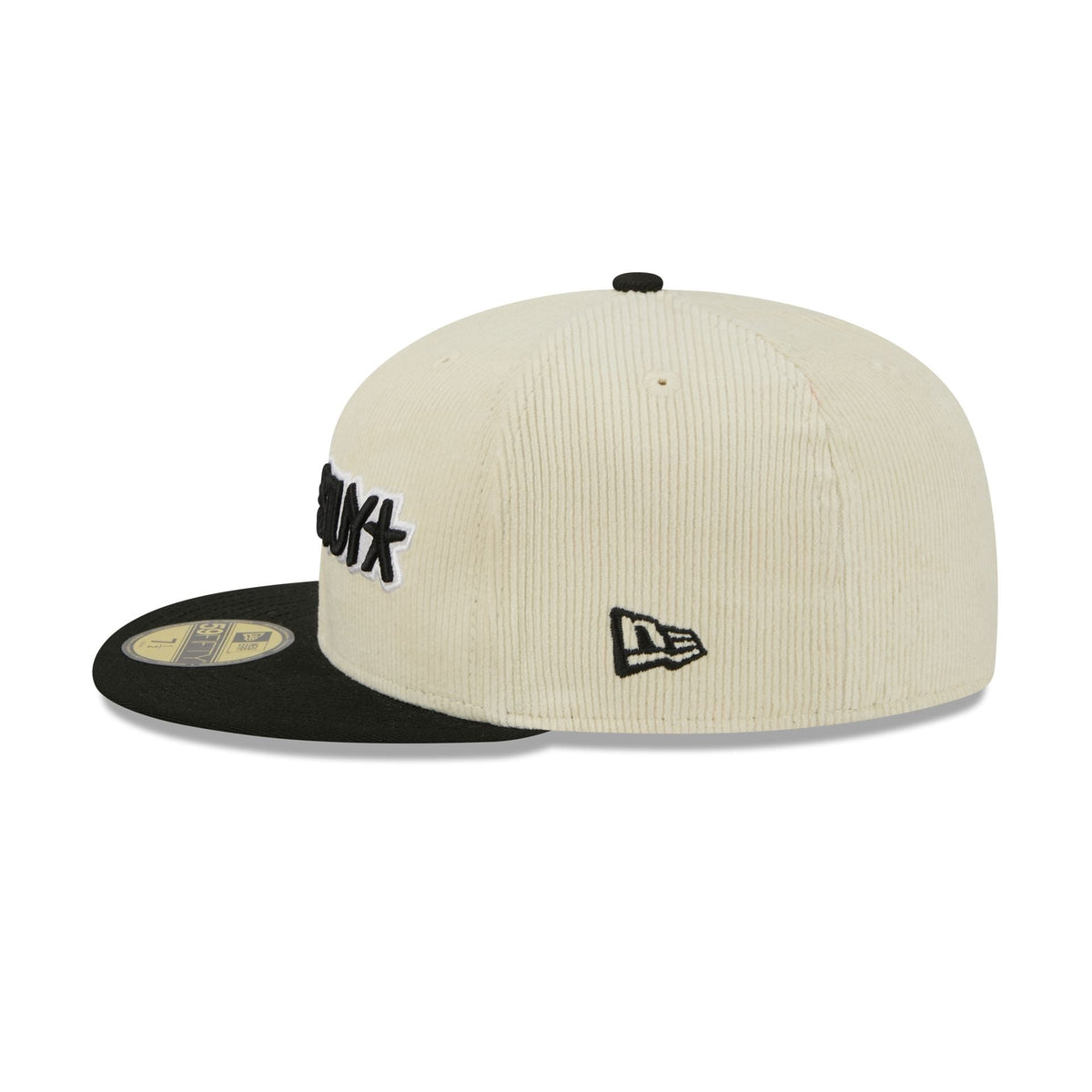 Brooklyn Nets 2025 City Edition Chrome White Corduroy 59FIFTY Fitted Hat