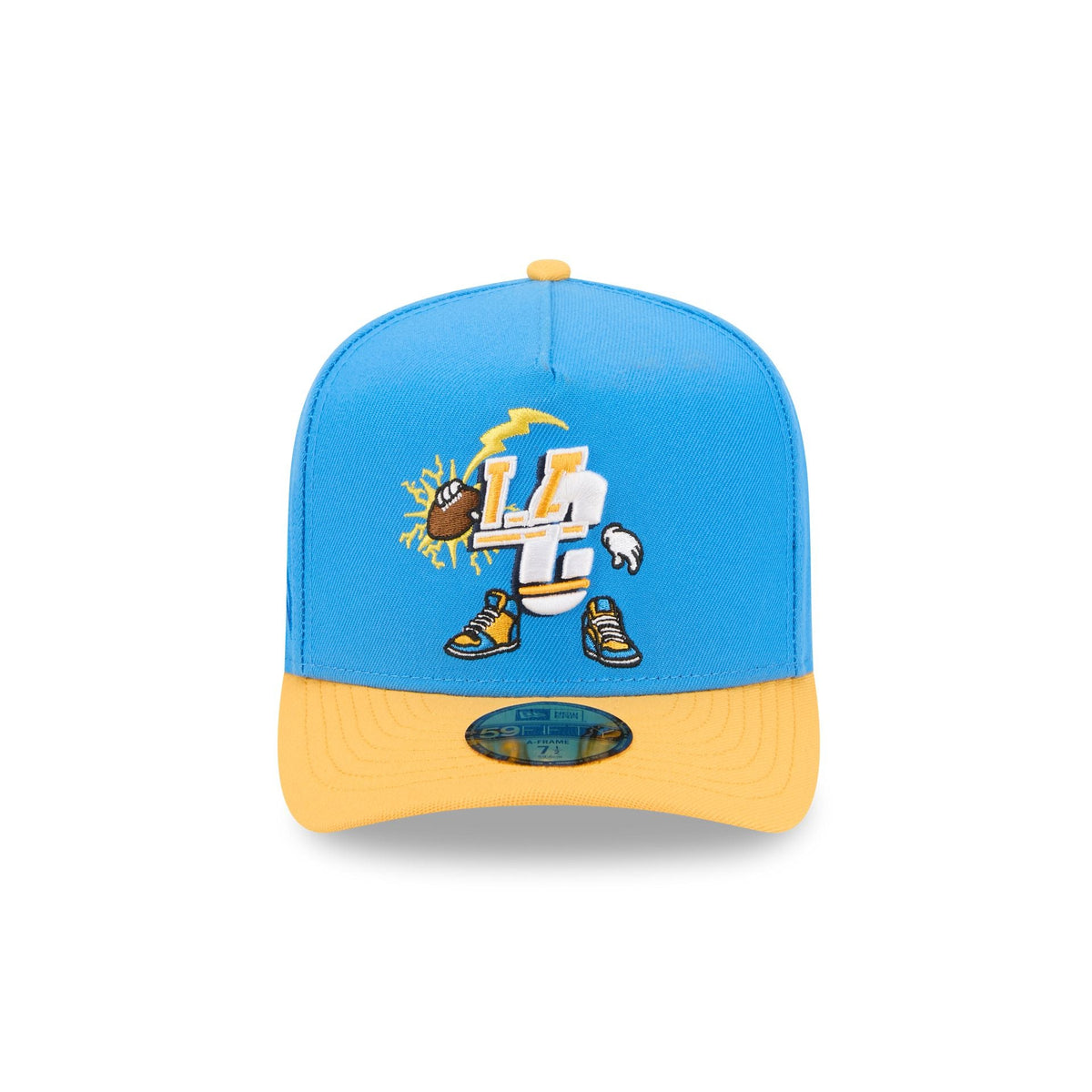 Los Angeles Chargers Cartoon 59FIFTY A-Frame Fitted Hat