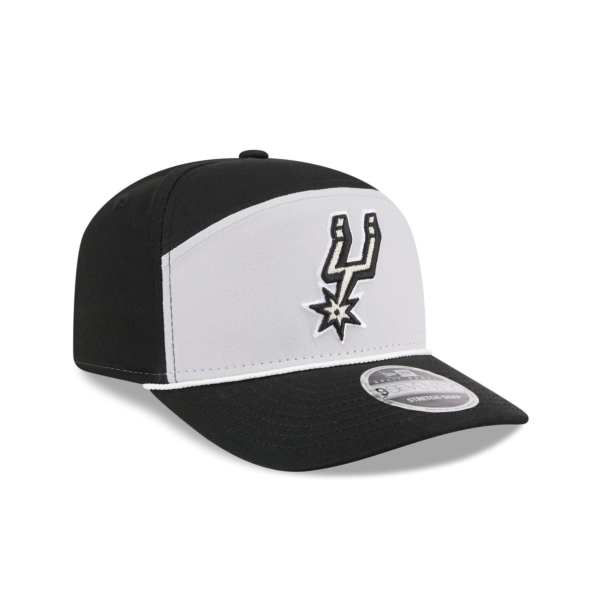 San Antonio Spurs Split Panel 9SEVENTY Stretch-Snap Hat