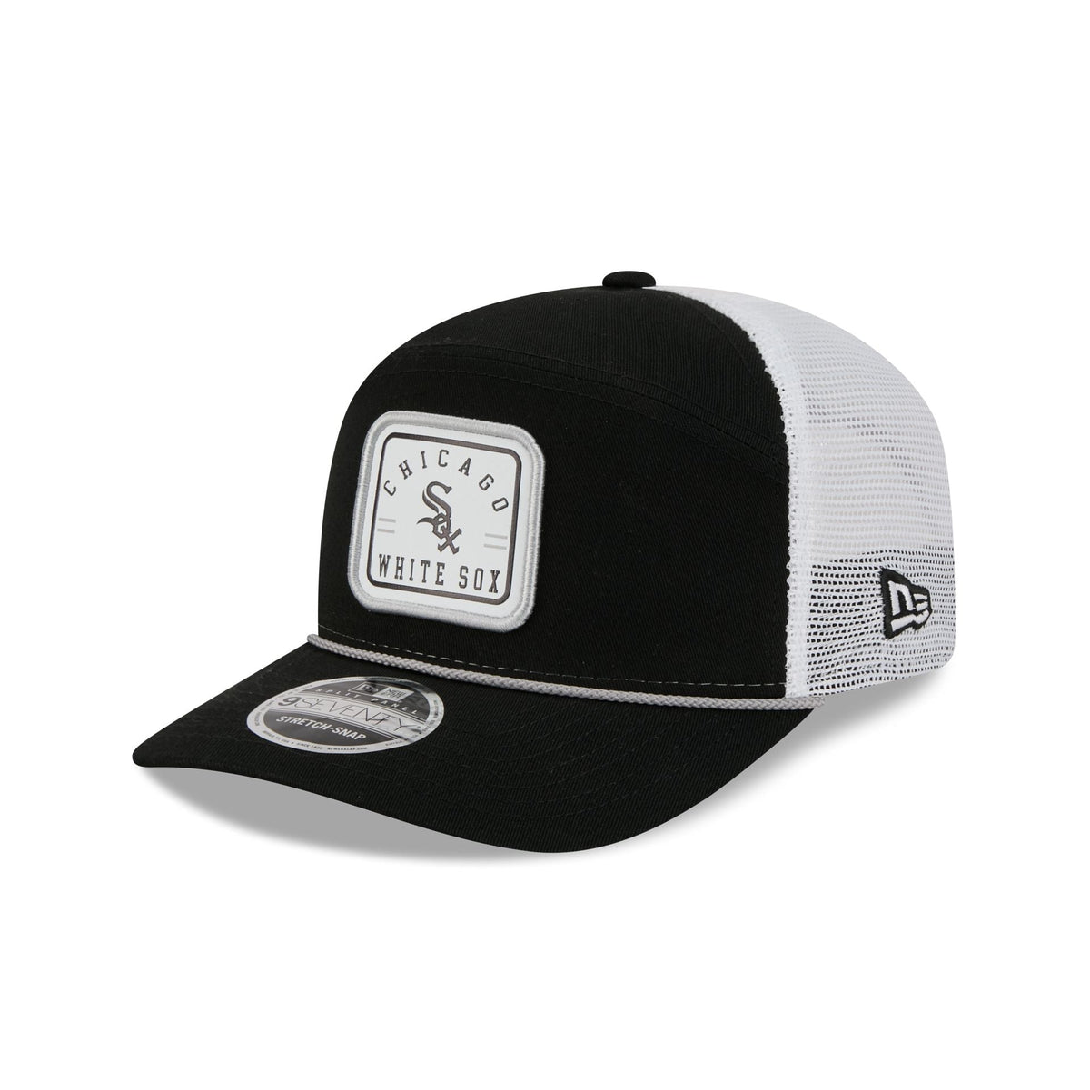 Chicago White Sox Square Patch Split Panel 9SEVENTY Trucker Hat