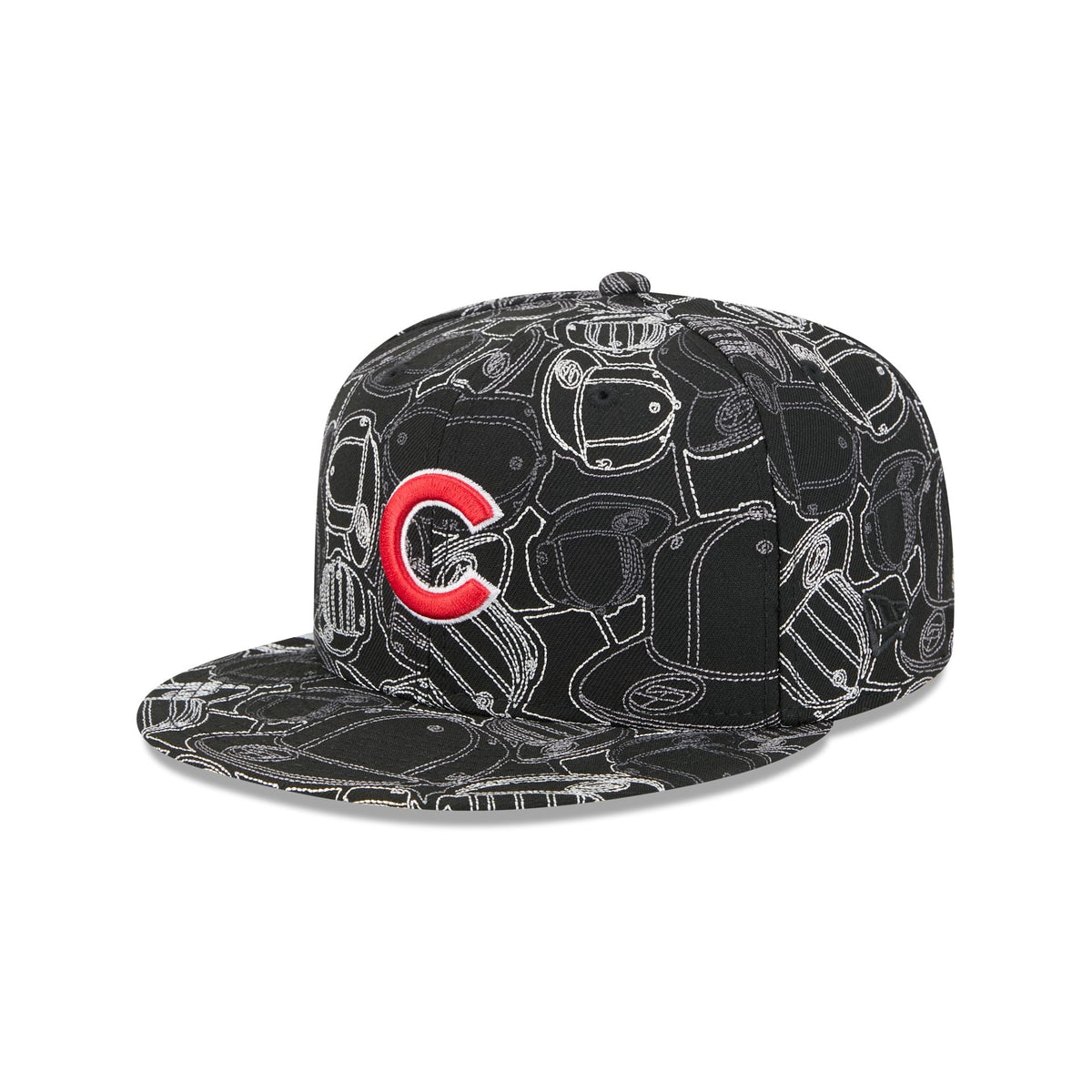 Chicago Cubs Cap Scramble 59FIFTY Fitted Hat