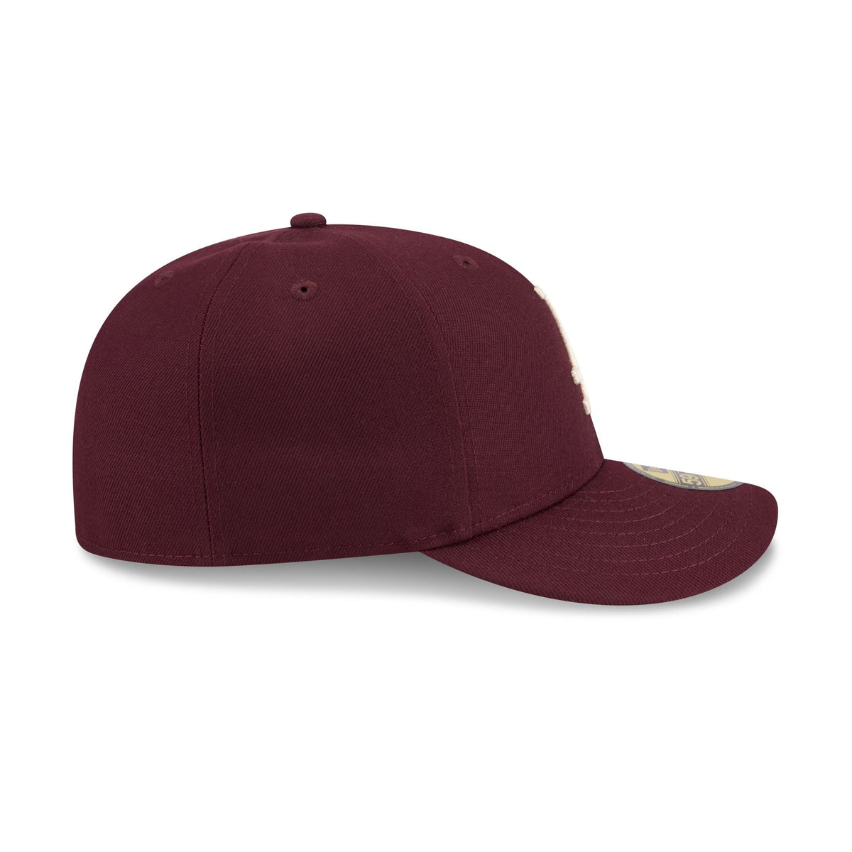 Los Angeles Dodgers Maroon Pre-Curve 59FIFTY Fitted Hat