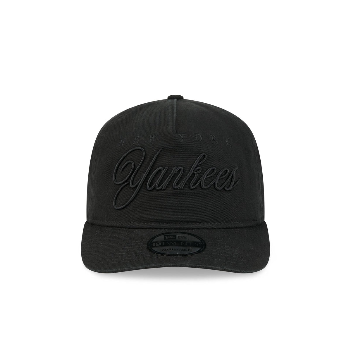 New York Yankees All Black Scripted 19TWENTY Adjustable Hat