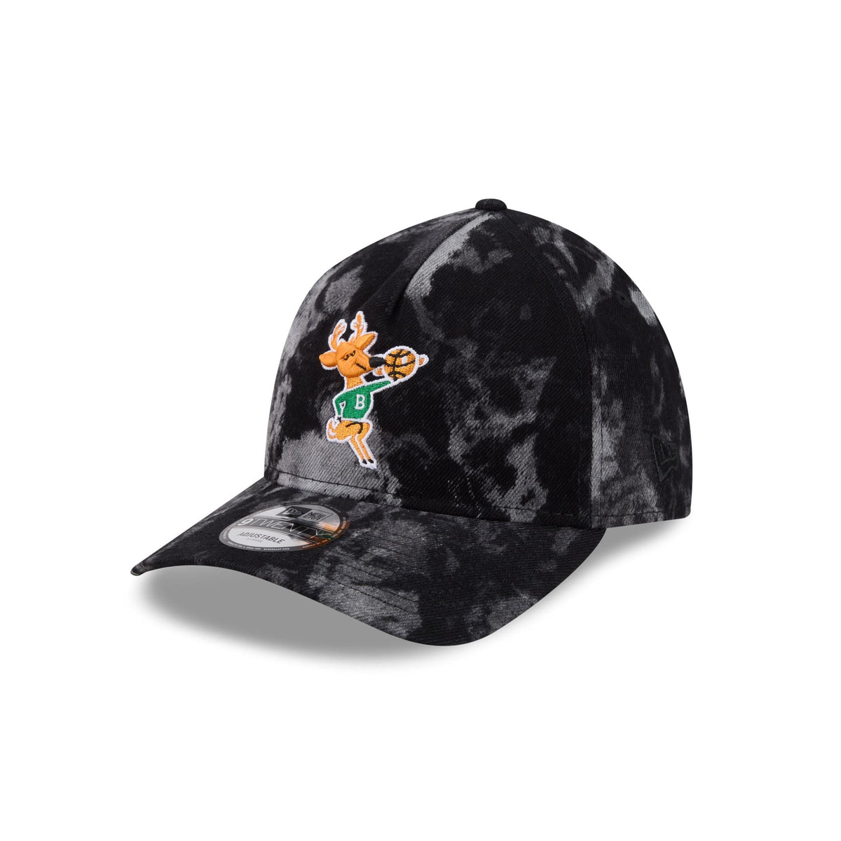 Milwaukee Bucks Bleached Denim 9TWENTY A-Frame Adjustable Hat