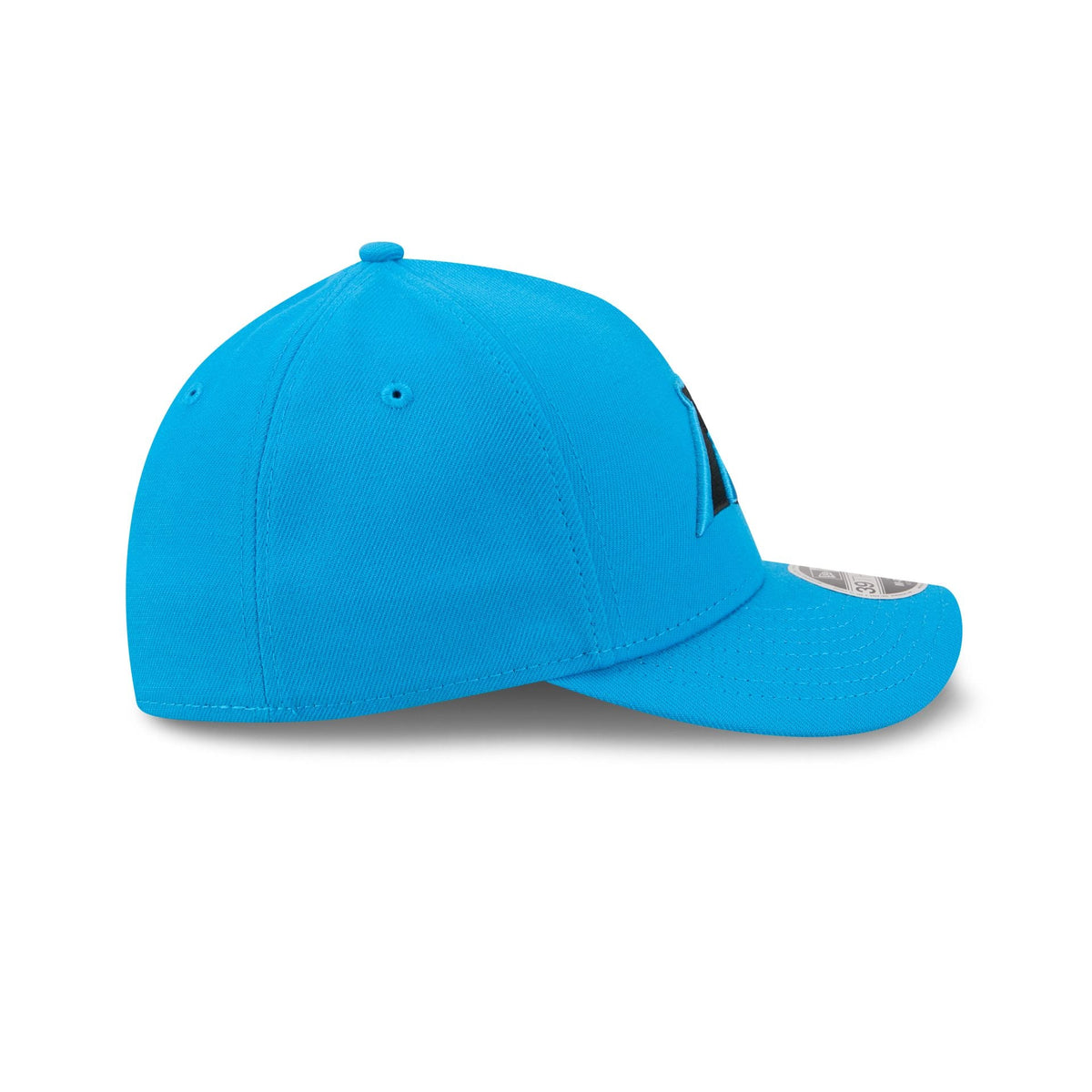 Carolina Panthers Poly 39THIRTY M-Crown A-Frame Stretch Fit Hat