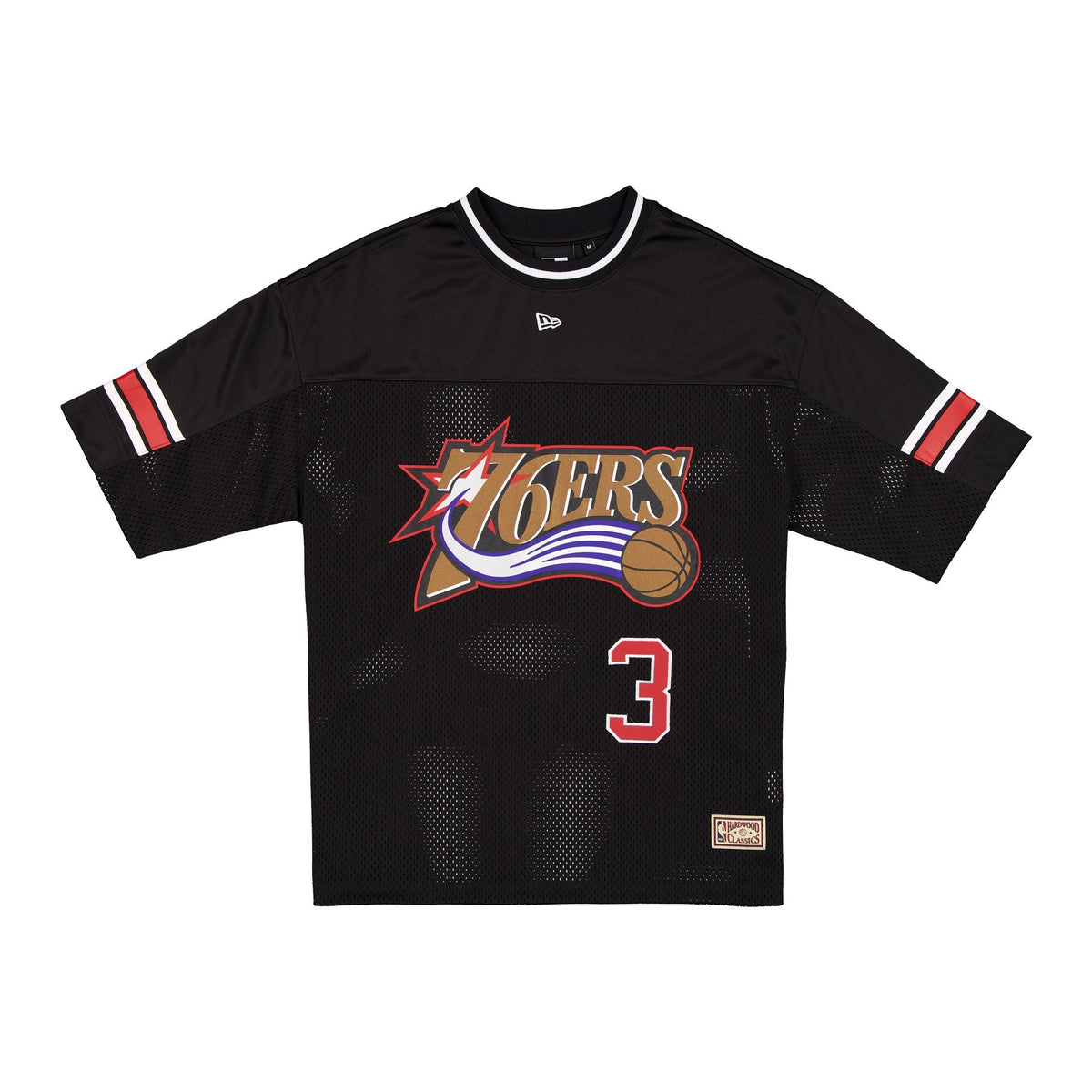 Philadelphia 76ers Hardwood Classics Allen Iverson Mesh Oversized T-Shirt