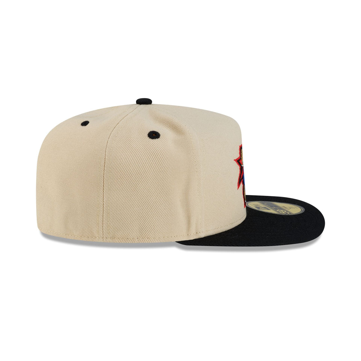 Philadelphia 76ers Hardwood Classics 2000s Gold 59FIFTY A-Frame Fitted Hat