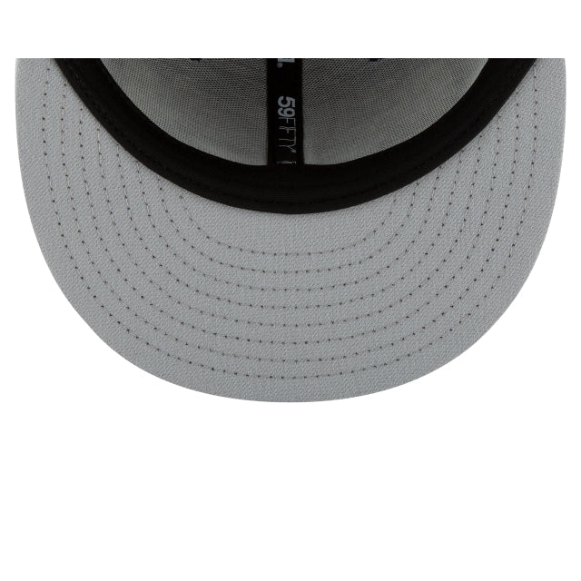 Boston Red Sox Black and White Basic 59FIFTY Fitted Hat