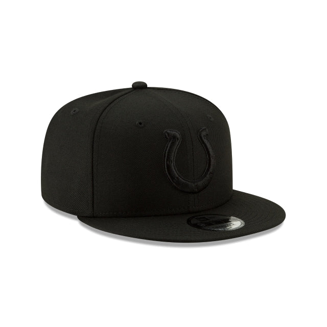 Indianapolis Colts Basic Black On Black 9FIFTY Snapback Hat