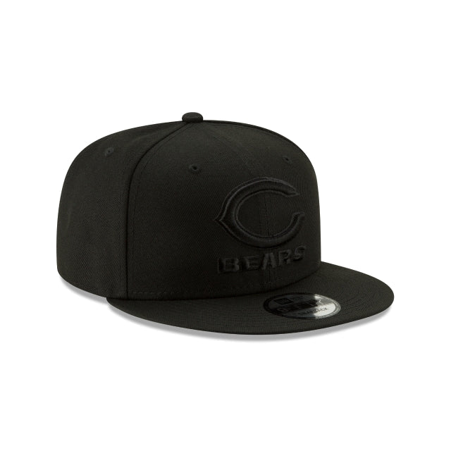Chicago Bears Basic Black On Black 9FIFTY Snapback Hat
