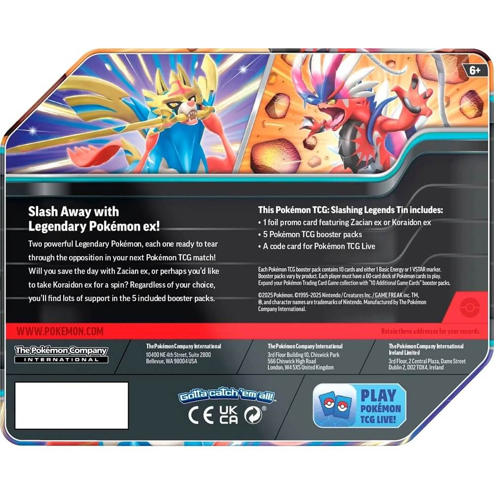 🔥2026 Christmas Gift🎄: Slashing Legends Tin - Koraidon ex